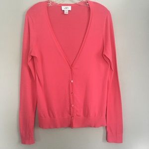 Ann Taylor Loft Pink Cardigan
